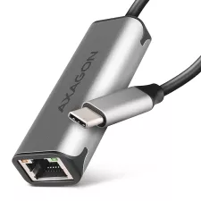 obrázek produktu AXAGON ADE-25RC USB-C 3.2 Gen 1 - 2.5 Gigabit Ethernet síťová karta, Realtek 8156, auto install, šedá
