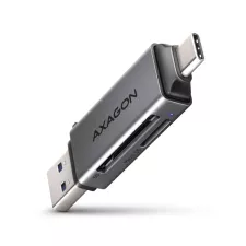 obrázek produktu AXAGON CRE-DAC, USB-C + USB-A, 5 Gbps - MINI čtečka karet, 2-slot & lun SD/microSD, podpora UHS-I