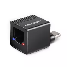 obrázek produktu AXAGON ADE-MINIC USB-C 3.2 Gen 1 - Gigabit Ethernet MINI síťová karta, Realtek 8153, auto instal, černá