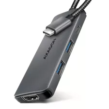 obrázek produktu AXAGON HMC-5H8K, USB 5Gbps hub, 2x USB-A, USB-C, HDMI 8k/30Hz, PD 100W, kabel USB-C 15cm