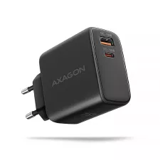 obrázek produktu AXAGON ACU-PQ45 GaN nabíječka do sítě 45W, 2x port (USB-A + USB-C), PD3.0/PPS/QC4+/SFC 2.0/AFC/Apple