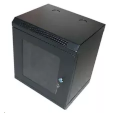 obrázek produktu XtendLan 10\" nástěnný rozvaděč 9U 350x280, nosnost 50 kg, dveře z plexiskla, svařovaný, černý