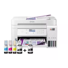 obrázek produktu EPSON tiskárna ink EcoTank L6276, 3v1, A4, 1200x4800dpi, 33ppm, USB, Wi-Fi, LAN, bílá