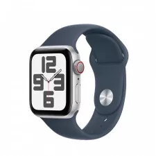 obrázek produktu Apple Watch SE GPS + Cellular 40mm Silver Aluminium Case with Storm Blue Sport Band - S/M