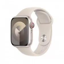 obrázek produktu APPLE Watch Series 9 GPS + Cellular 45mm Starlight Aluminium Case with Starlight Sport Band - S/M