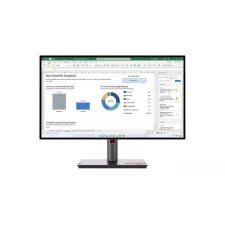 obrázek produktu LENOVO LCD P27h-30 - 27\'\',IPS,matný,16:9,2560x1440,178/178,4ms,350cd/m2,1000:1,HDMI,DP,USB-C,USB Hub,RJ45,VESA,Pivot