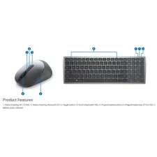 obrázek produktu DELL KM7120W bezdrátová klávesnice a myš/ US/ International/ mezinárodní