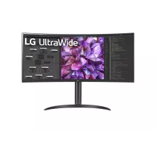 obrázek produktu LG MT IPS LED 34" 34WQ75C - IPS panel, sRGB 99%, HDR10, 3440x1440, 2xHDMI, DP, USB-C, USB 2.0, RJ45,zakriven, nast vyska