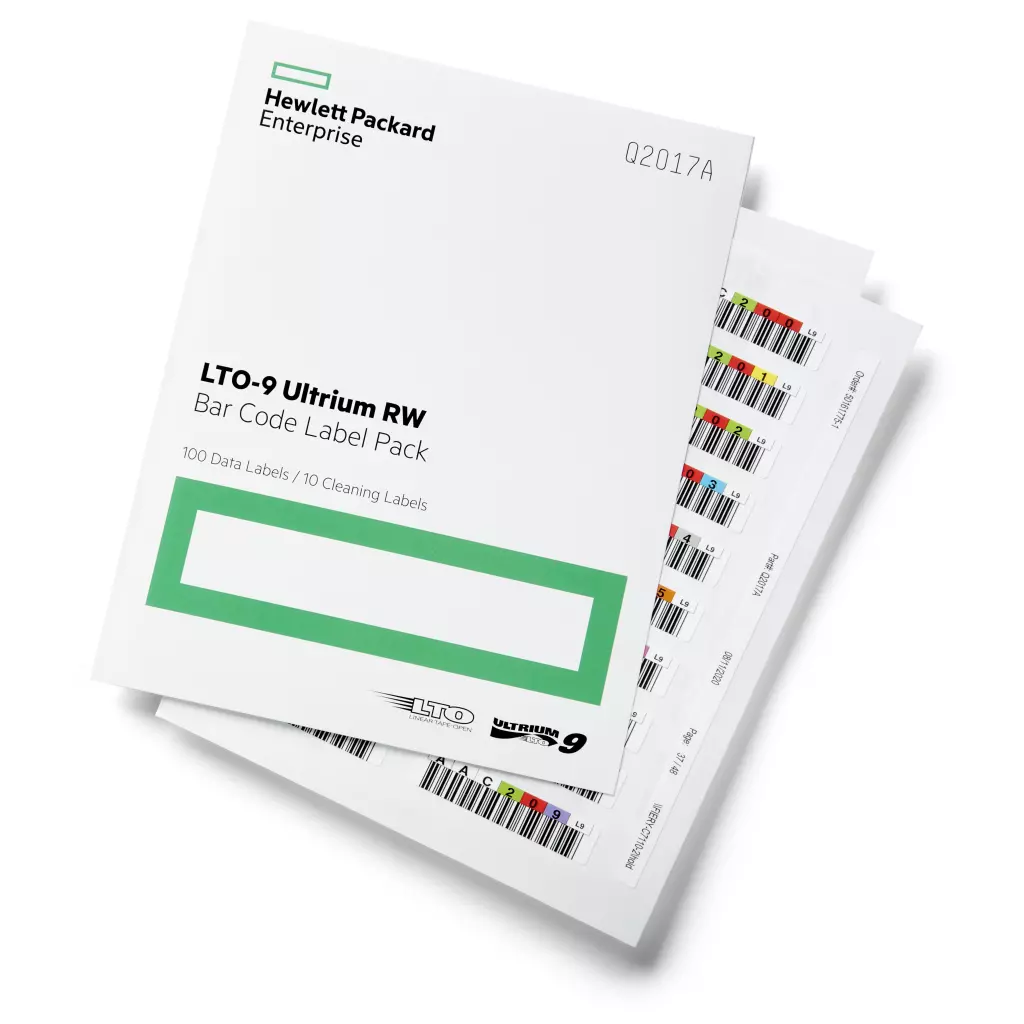 Obrázek produktu HPE LTO-9 Ultrium RW Bar Code Label Pack (Q2017A)