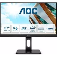 obrázek produktu AOC MT IPS LCD WLED 27\" U27P2CA - IPS panel, 3840x2160, 2xHDMI, DP. USB-C, USB, repro, pivot