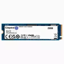 obrázek produktu Kingston SSD 250GB NV2 M.2 2280 NVMe™ PCIe Gen (R: 3000MB/s; W:1300MB/s)