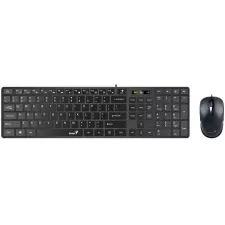 obrázek produktu GENIUS set klávesnice + myš Slimstar C126/ Drátový set/ USB/ černá/ CZ+SK layout