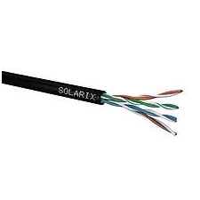 obrázek produktu Instalační kabel Solarix venkovní UTP, Cat5E, drát, PE, box 100m SXKD-5E-UTP-PE