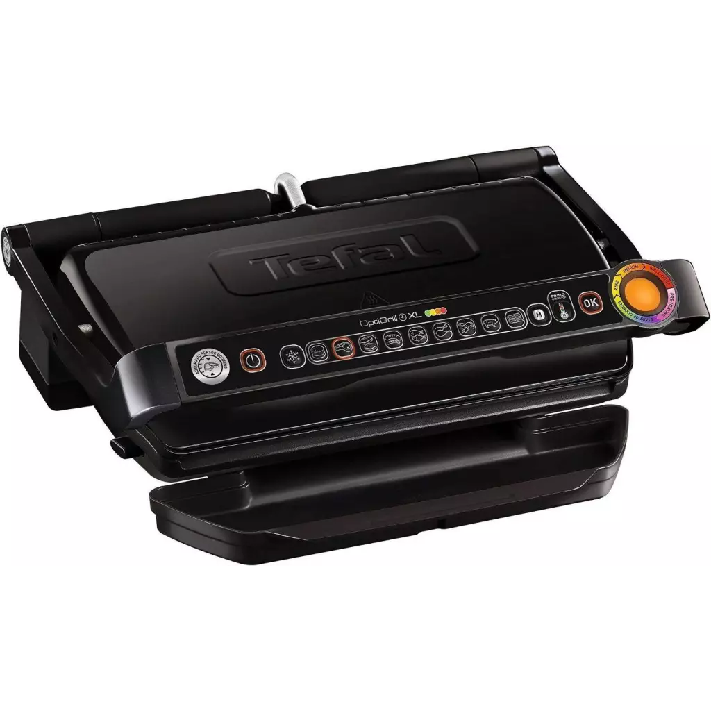 Obrázek produktu Tefal GC722834 Optigrill+ XL, gril, kontaktní, 2000 W, 9 programů grilování, tác na šťávu, automatický senzor, černý