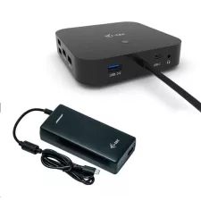 obrázek produktu i-tec USB-C Dual Display Docking Station, Power Delivery 100W + Universal Charger 112W