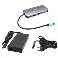 obrázek produktu i-tec USB-C Metal Nano Dock HDMI/VGA with LAN + PD 100 W + zdroj 77W (PD 65W)