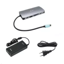 obrázek produktu i-tec USB-C Metal Nano Dock HDMI/VGA with LAN + PD 100 W + zdroj 112W (PD 100W)