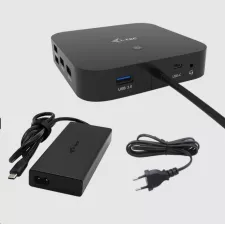 obrázek produktu i-tec USB-C HDMI + Dual DP Docking Station + PD 100 W + Universal Charger 112 W