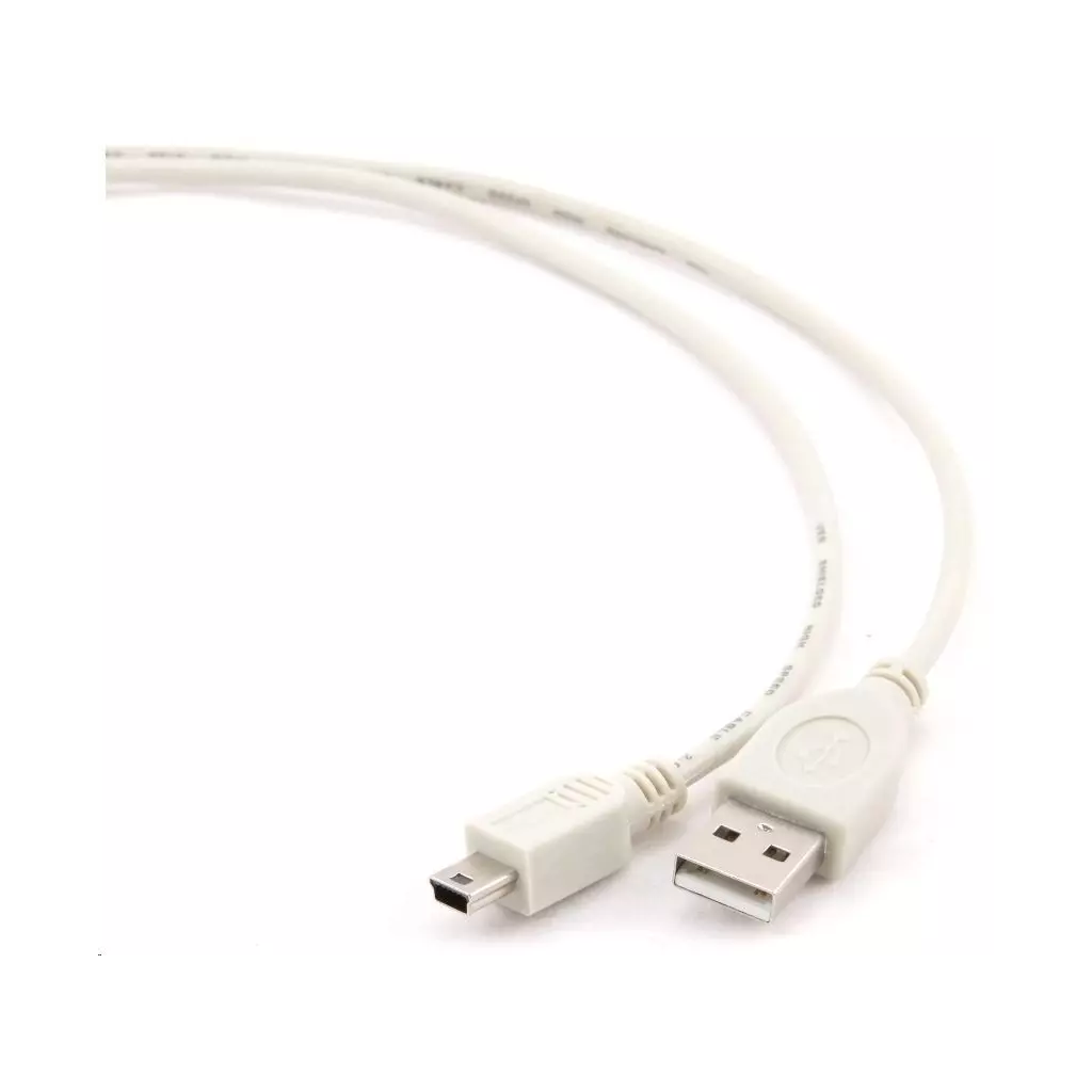Obrázek produktu GEMBIRD Kabel USB 2.0 A-Mini B (5pin) propojovací 1,8m