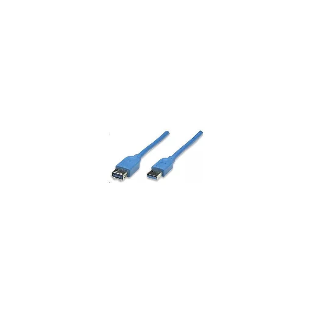 Obrázek produktu MANHATTAN Kabel USB 3.0 A-A prodlužovací 1m, modrý