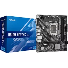 obrázek produktu ASRock MB Sc LGA1700 H610M-HDV/M.2 R2.0, Intel H610, 2xDDR4, 1xDP, 1xHDMI, 1xVGA, mATX