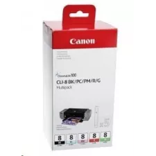 obrázek produktu Canon CARTRIDGE CLI-8 BK/PC/PM/R/G MULTI-PACK pro MP500,510,520, MP600, MP800,810, MP970