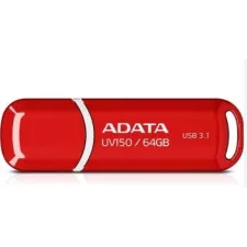 obrázek produktu ADATA Flash Disk 64GB UV150, USB 3.1 Dash Drive (R:90/W:20 MB/s) červená