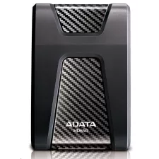 obrázek produktu ADATA Externí HDD 2TB 2,5\" USB 3.1 DashDrive Durable HD650, černý (gumový, nárazu odolný)