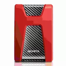 obrázek produktu ADATA Externí HDD 2TB 2,5\" USB 3.1 DashDrive Durable HD650, červený (gumový, nárazu odolný)