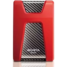 obrázek produktu ADATA Externí HDD 1TB 2,5\" USB 3.1 DashDrive Durable HD650, červený (gumový, nárazu odolný)