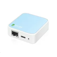 obrázek produktu TP-Link TL-WR802N WiFi4 router (N300, 2,4GHz, 1x100Mb/s LAN/WAN, 1xmicroUSB)