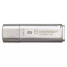 obrázek produktu Kingston Flash Disk IronKey 128GB IKLP50 IronKey Locker+ 50 AES USB, w/256bit Encryption