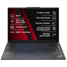 obrázek produktu LENOVO NTB ThinkPad E16 AMD G2 - Ryzen5 7535HS,16" WUXGA,16GB,512SSD,FHD+IRcam,W11H