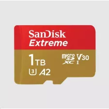 obrázek produktu SanDisk micro SDXC karta 1TB Extreme (190 MB/s Class 10, UHS-I U3 V30) + adaptér