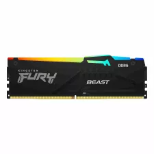 obrázek produktu Kingston FURY Beast RGB - DDR5 - modul - 16 GB - DIMM 288-pin - 4800 MHz / PC5-38400 - CL38 - 1.1 V - bez vyrovnávací paměti - on-die ECC