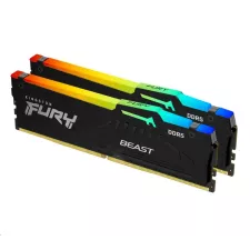 obrázek produktu Kingston FURY Beast RGB - DDR5 - sada - 16 GB: 2 x 8 GB - DIMM 288-pin - 5200 MHz / PC5-41600 - CL36 - 1.25 V - bez vyrovnávací paměti - 