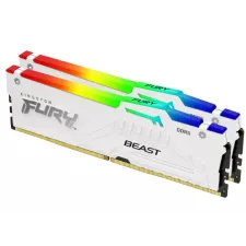 obrázek produktu Kingston FURY Beast White/DDR5/32GB/5200MHz/CL40/2x16GB/RGB/White