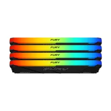 obrázek produktu KINGSTON DIMM DDR4 64GB (Kit of 4) 3200MT/s CL16 FURY Beast RGB, XMP