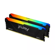 obrázek produktu KINGSTON DIMM DDR4 64GB (Kit of 2) 3200MT/s CL16 FURY Beast RGB, XMP