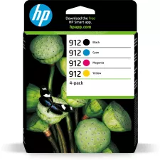 obrázek produktu HP 912 CMYK Original Ink Cartridge 4-Pack (315 / 315 / 315 / 300 pages)