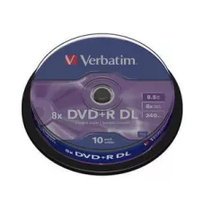 obrázek produktu VERBATIM DVD+R(10-pack) Double layer/8x/8.5GB/spindle