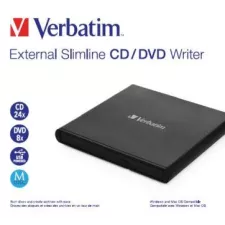 obrázek produktu VERBATIM externí mechanika Slimline CD/DVD Writer USB - without NERO