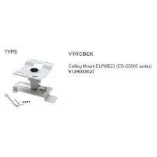 obrázek produktu EPSON Ceiling Mount ELPMB23 pro EB-19xx,17xx,8x,8xx,EB-Sx,EB-Xx,EB-Wx Ceiling Kit  - stropní držák projektoru