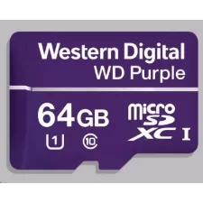 obrázek produktu WD MicroSDXC karta 64GB Purple WDD064G1P0C Class 10, 16 TBW