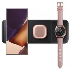 obrázek produktu Samsung bezdrátová nabíječka EP-P6300TBE až pro tři zařízení, Fast Charge, černá