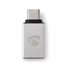obrázek produktu USB-C™ Adaptér | USB 3.2 Gen 1 | USB-C™ Zástrčka | USB-A Zásuvka | 5 Gbps | Kulatý | Poniklované | Stříbrná | Box s Okénkem