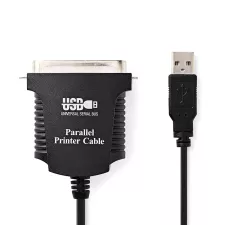 obrázek produktu paralelní kabel | USB-A Zástrčka | Centronics 36-Pin Zástrčka | Poniklované | 2.00 m | Kulatý | PVC | Obálka