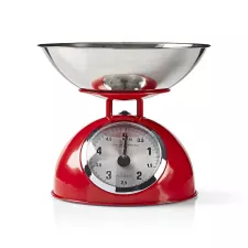 obrázek produktu Kuchyňské váha | Analogový | Nerezová Ocel | Vyjímatelná mísa | Červená