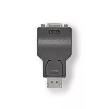 obrázek produktu DisplayPort adaptér | DisplayPort Zástrčka | VGA Zásuvka | 1080p | Poniklované | Přímý | Kulatý | ABS | ABS | Černá | Box
