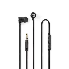 obrázek produktu Kabelová Sluchátka | 3.5 mm | Délka kabelu: 1.20 m | Vestavěný mikrofon | Ovládání Hlasitosti | Černá / Stříbrná